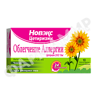 НОВЭКС ЦЕТИРИЗИН 10МГ №10 ТАБЛ