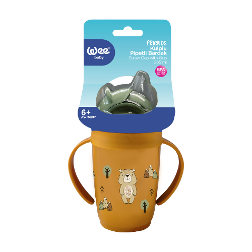 ПОИЛЬНИК WEE BABY (ВИИ БЕЙБИ) БУТЫЛОЧКА С ТРУБОЧКОЙ С РУЧКАМИ (339)