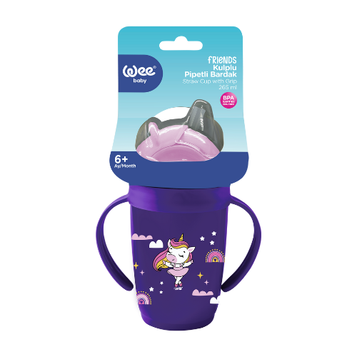 ПОИЛЬНИК WEE BABY (ВИИ БЕЙБИ) БУТЫЛОЧКА С ТРУБОЧКОЙ С РУЧКАМИ (339)