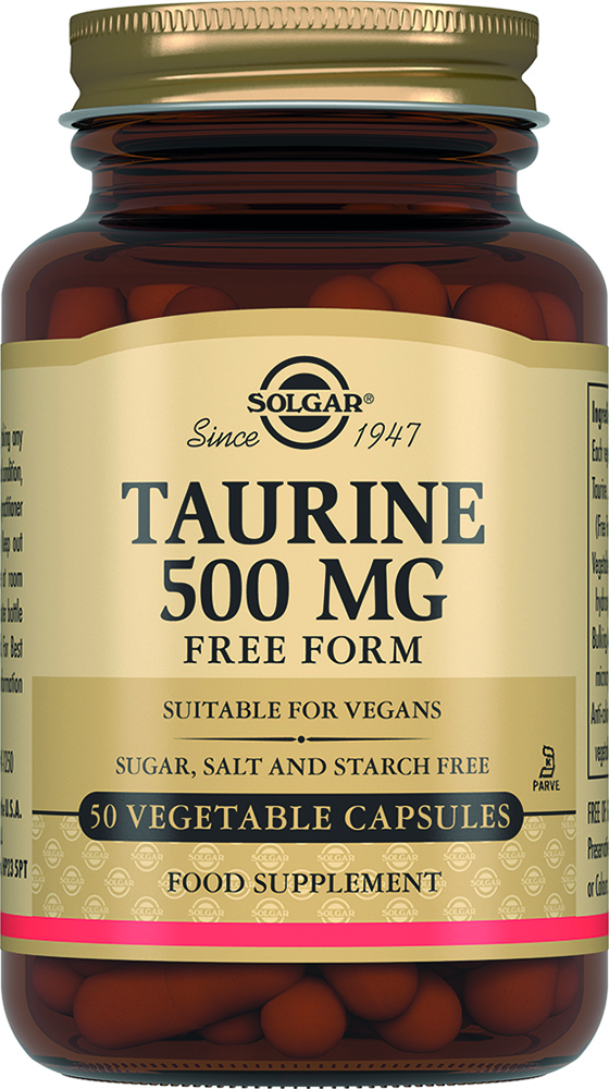 ТАУРИН 500МГ №50 КАПС СОЛГАР (SOLGAR)
