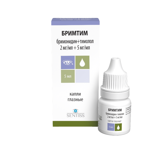 БРИМТИМ 2МГ/ML+5МГ/ML 5МЛ №1 КАПЛИ ГЛАЗ
