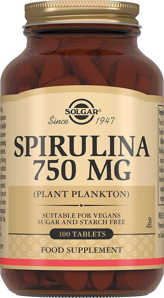 СПИРУЛИНА 750МГ №80 ТАБЛ СОЛГАР (SOLGAR)