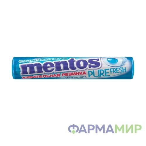 Резинка жевательная MENTOS (МЕНТОС) PURE Fresh Свежая Мята 15,5г_Монтажная область 1