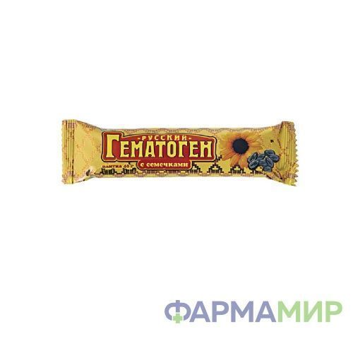 Гематоген РУССКИЙ С Семечками 40г (НДС)_Монтажная область 1