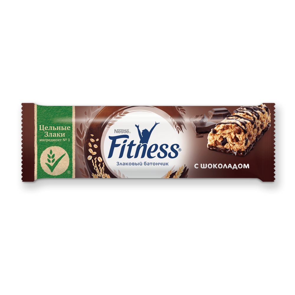 БАТОНЧИК FITNESS (ФИТНЕСС) ЦЕЛЬНЫЕ ЗЛАКИ ШОКОЛАД 23,5ГР