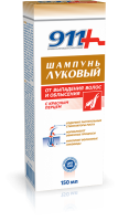 911 МИРОЛЛА Луковый шампунь с красным перцем от выпадения волос и облысения 150 мл (НДС)