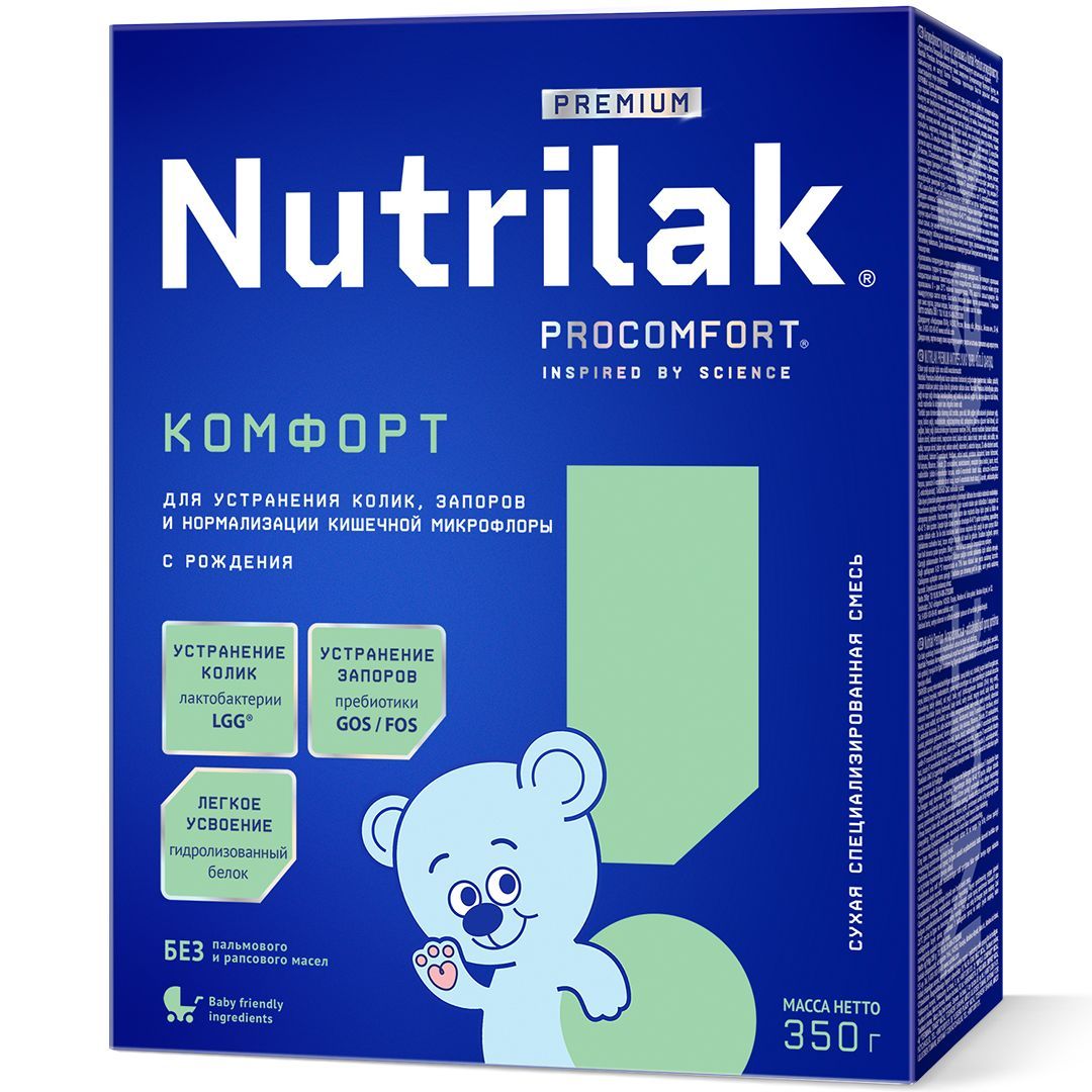СМЕСЬ МОЛОЧНАЯ NUTRILAK (НУТРИЛАК) PREMIUM КОМФОРТ 350ГР