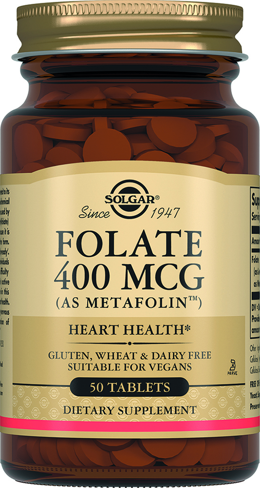 ФОЛАТ 400МКГ МЕТАФОЛИН №50 ТАБЛ СОЛГАР (SOLGAR)
