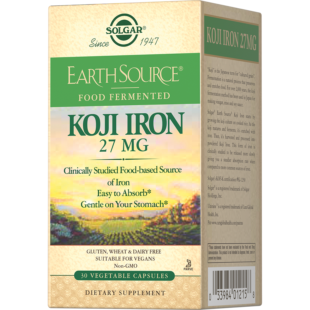 ЖЕЛЕЗО 27МГ В ФЕРМЕНТИР-Й КУЛЬТУРЕ КОДЖИ №30 КАПС (SOLGAR)