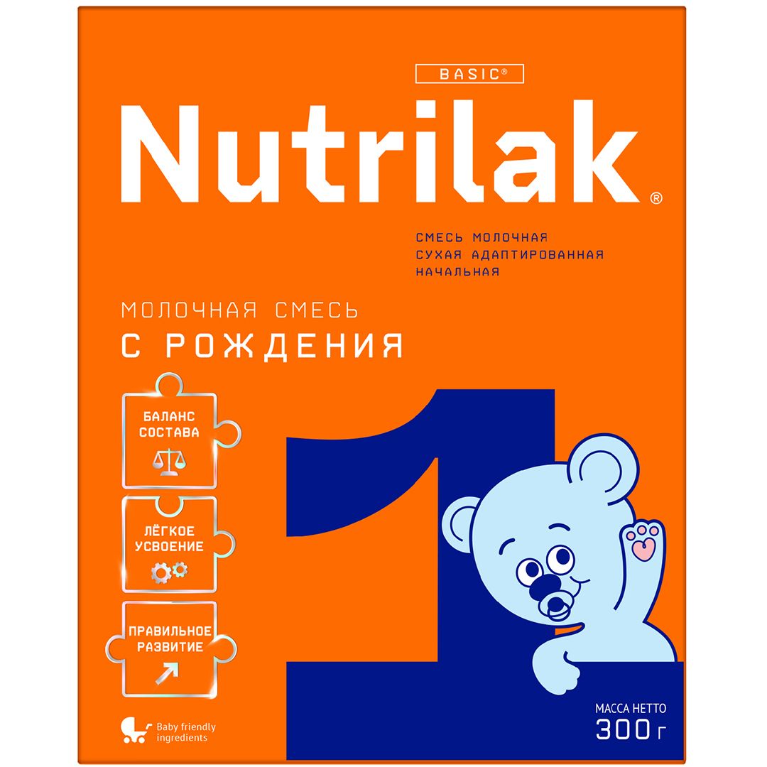 СМЕСЬ МОЛОЧНАЯ NUTRILAK (НУТРИЛАК) №1 НАЧАЛЬНАЯ 300ГР