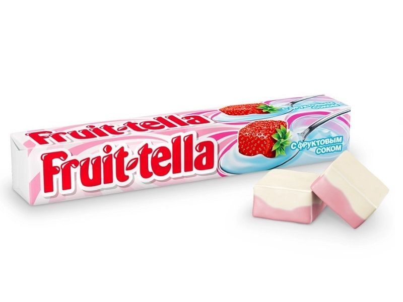 Конфеты жевательные FRUIT TELLA (ФРУТ ТЕЛЛА) Со Вкусом Клубничного Йогурта 41г_Монтажная область 1