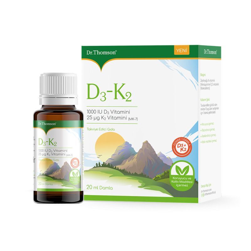 ДОКТОР ТОМСОН ВИТАМИН Д3- К2 20МЛ КАПЛИ