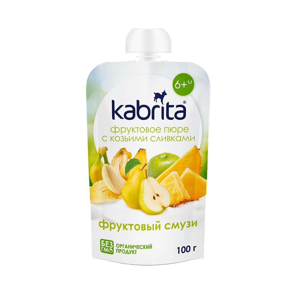 ПЮРЕ Д/ДЕТЕЙ KABRITA (КАБРИТА) ФРУКТОВЫЙ СМУЗИ 100ГР ПЮРЕ Д/ДЕТЕЙ KABRITA (КАБРИТА) ФРУКТОВЫЙ СМУЗИ 100ГР