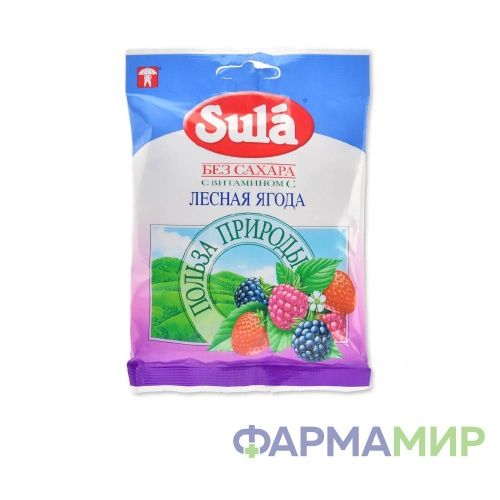 Карамель SULA (СУЛА) Лесная Ягода с Витамином С 60г_Монтажная область 1