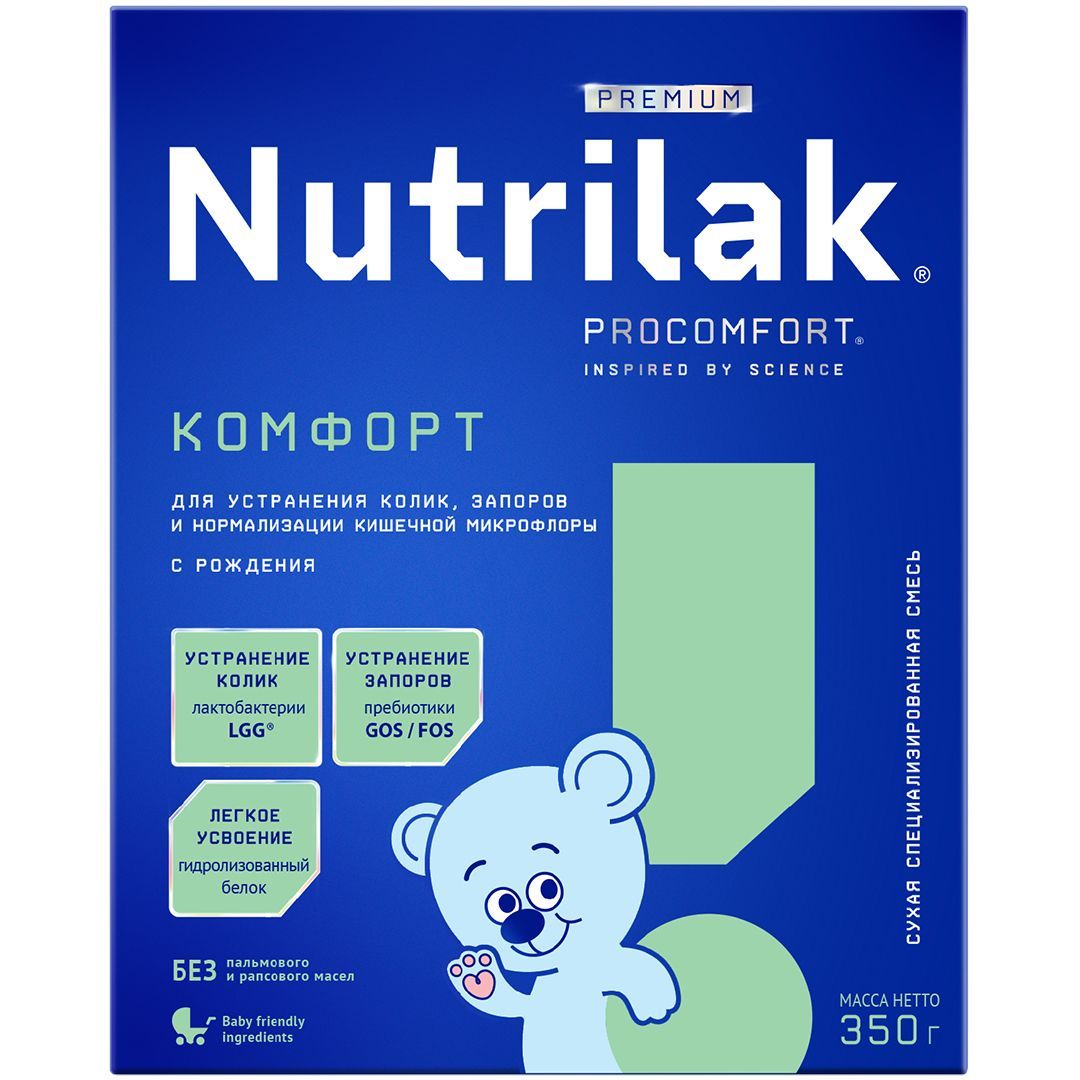СМЕСЬ МОЛОЧНАЯ NUTRILAK (НУТРИЛАК) PREMIUM КОМФОРТ 350ГР
