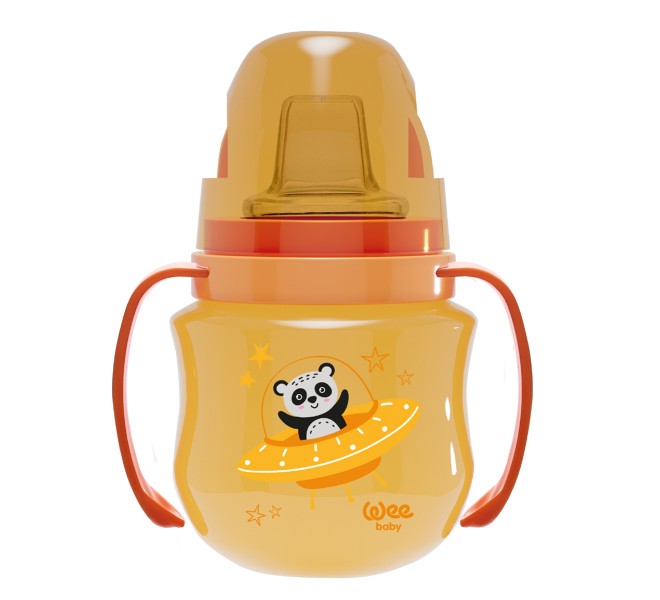 Непроливайка WEE BABY (ВИИ БЕЙБИ) Антиколиковая с ручками 125мл (ПП) (753)