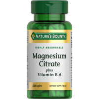 МАГНИЙ ЦИТРАТ С ВИТАМИНОМ В-6 №60 ТАБЛ NATURES'S BOUNTY (НЕЙЧЕРЕС БАУНТИ)
