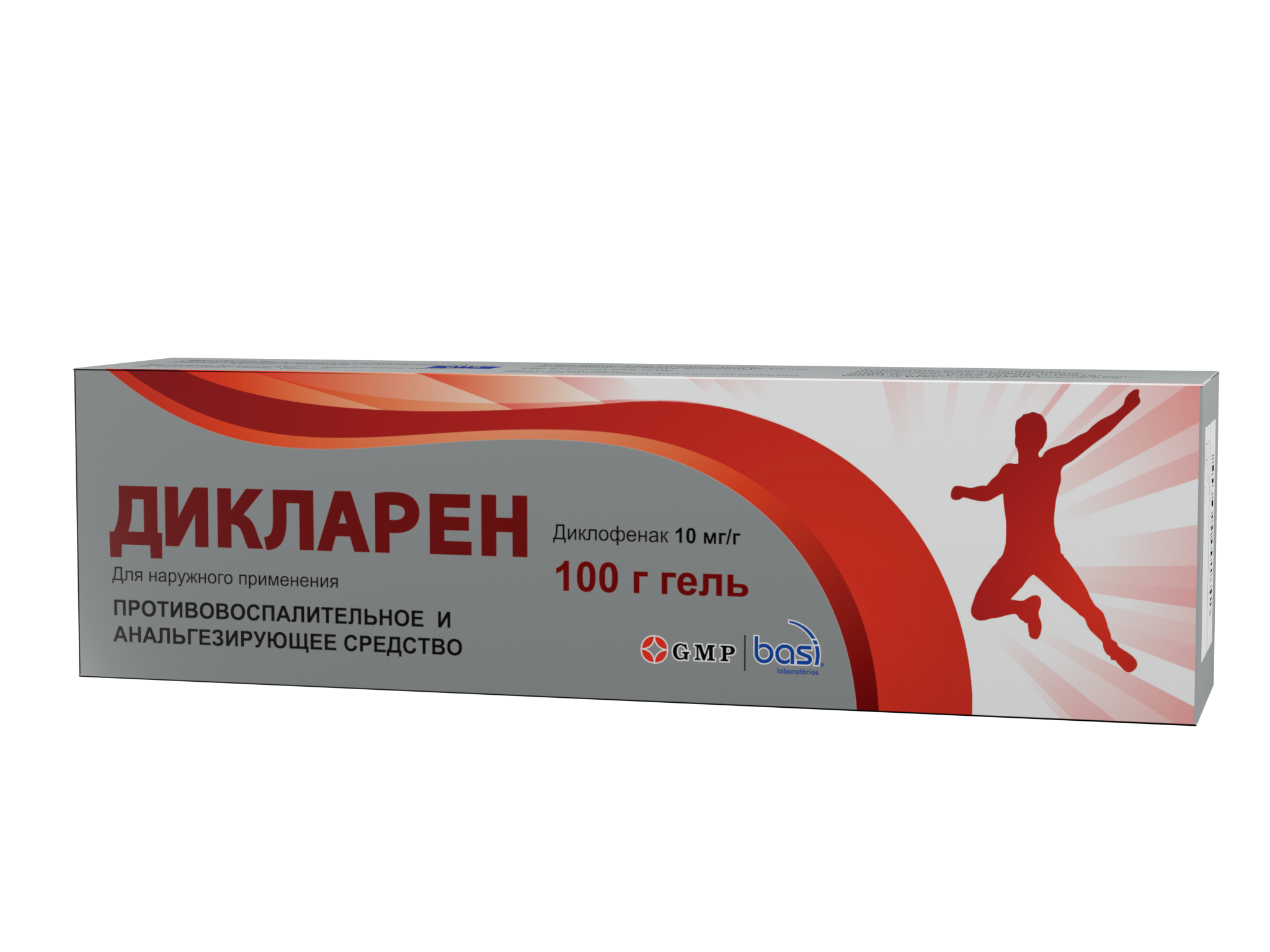 Дикларен 10 мг/г 100 г гель