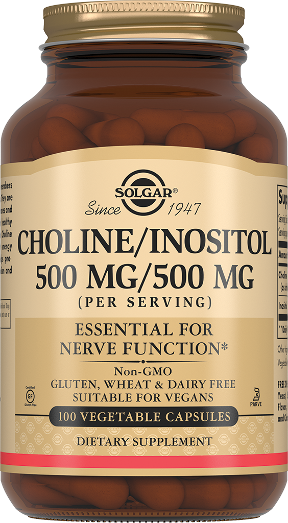 ХОЛИН/ИНОЗИТОЛ 500МГ/500МГ №100 КАПС СОЛГАР (SOLGAR)