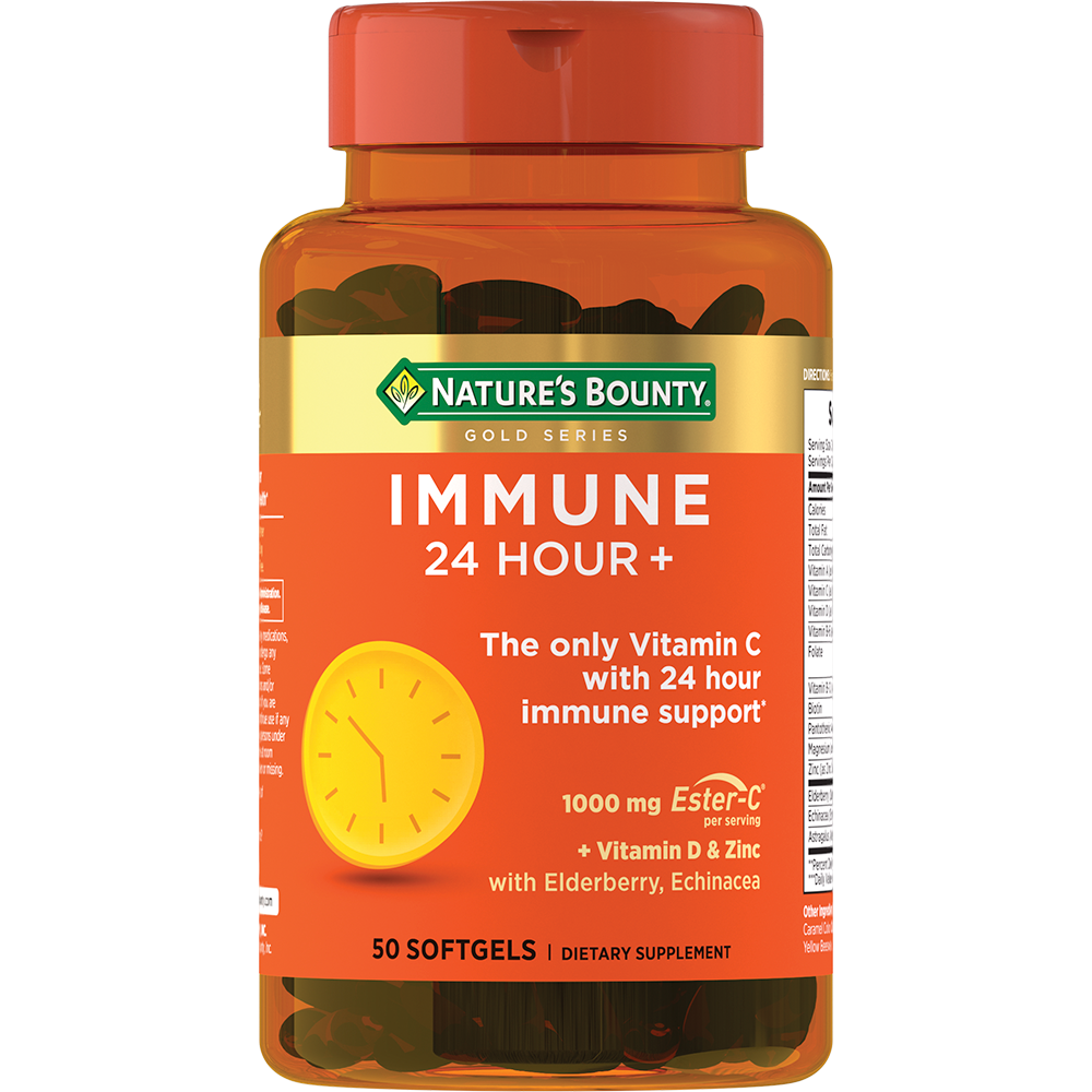 ЭСТЕР С ИММУН 24 ЧАСА+ КАПС №50 NATURES'S BOUNTY (НЕЙЧЕРЕС БАУНТИ)