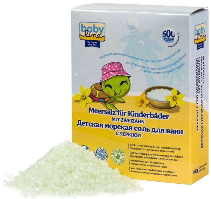 Соль д/ванн детская BABY LINE (БЕЙБИ ЛАЙН) Череда 500г