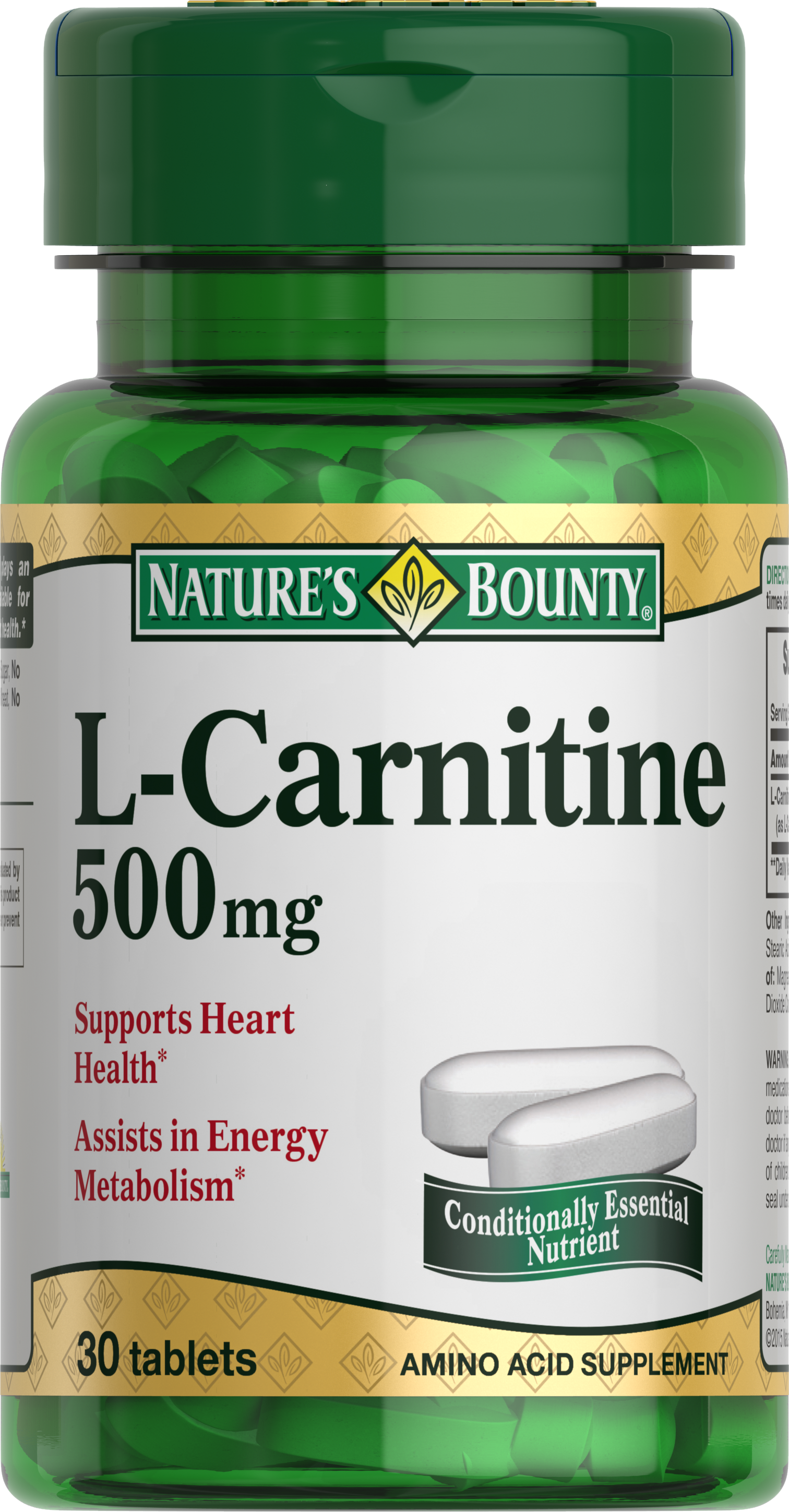 Л-КАРНИТИН 500МГ ТАБЛ №30 NATURES'S BOUNTY (НЕЙЧЕРЕС БАУНТИ)