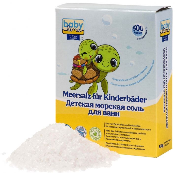 Соль д/ванн детская BABY LINE (БЕЙБИ ЛАЙН) Натуральная 500г