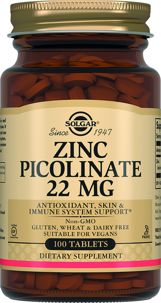 ПИКОЛИНАТ ЦИНКА №100 ТАБЛ СОЛГАР (SOLGAR)