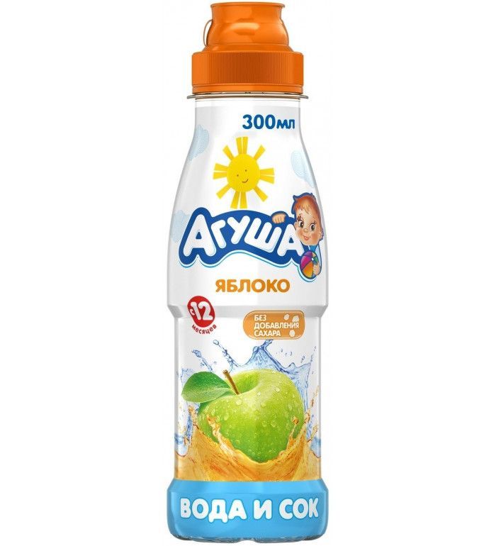 ВОДА С СОКОМ АГУША 300МЛ ЯБЛОКО