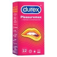 ПРЕЗЕРВАТИВЫ DUREX (ДЮРЕКС) PLEASUREMAX С РЕБРАМИ И ПУПЫРЫШКАМИ №12