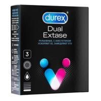 ПРЕЗЕРВАТИВЫ DUREX (ДЮРЕКС) DUAL EXTASE РЕЛЬЕФНЫЕ С АНЕСТЕТИКОМ №3