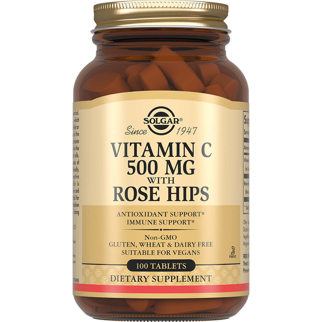 ВИТАМИН С И ШИПОВНИК №100 ТАБЛ СОЛГАР (SOLGAR)