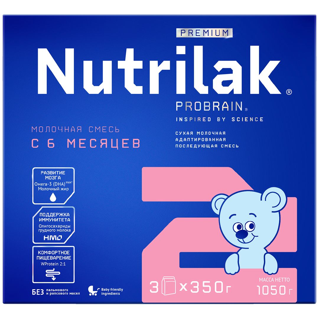 СМЕСЬ МОЛОЧНАЯ NUTRILAK (НУТРИЛАК) PREMIUM №2 АДАП ПОСЛ C 6 МЕС 1050ГР