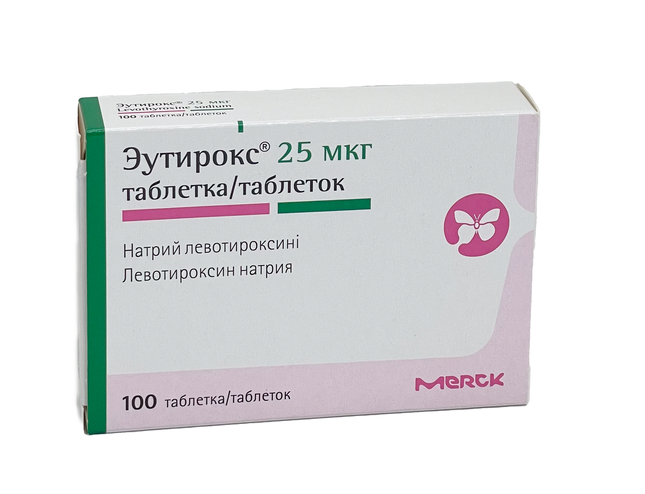 ЭУТИРОКС 25МКГ №100 ТАБЛ
