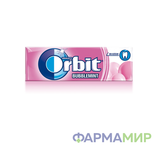 Резинка жевательная ORBIT (ОРБИТ) Bubblemint (бабл-минт)_Монтажная область 1