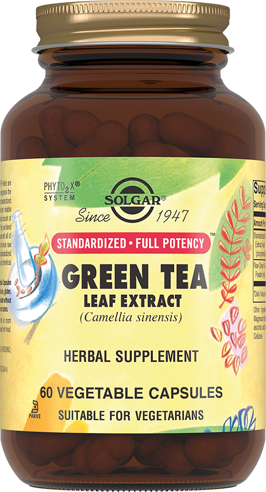 ЭКСТРАКТ ЛИСТЬЕВ ЗЕЛ ЧАЯ №60 КАПС СОЛГАР (SOLGAR)