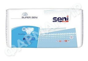 ПОДГУЗНИКИ УРОЛОГИЧЕСКИЕ SENI (СЭНИ) SUPER LARGE 3 №30