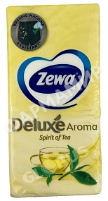 ПЛАТОЧКИ БУМАЖНЫЕ ZEWA (ЗЕВА) DELUХE AROMA SPIRIT OF TEA №10