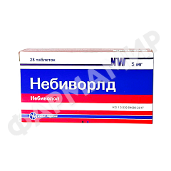 НЕБИВОРЛД 5МГ №28 ТАБЛ