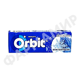 РЕЗИНА ЖЕВ ORBIT (ОРБИТ) WINTERFRESH (ЗИМНЯЯ СВЕЖЕСТЬ)