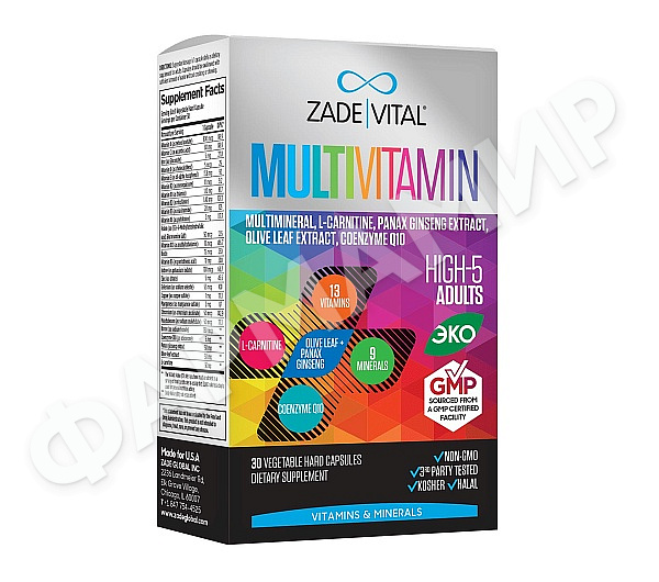 МУЛЬТИВИТАМИН ZADE VITAL (ЗАДЕ ВИТАЛ) №30 КАПС
