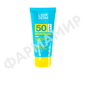 Крем солнцезащитный д/лица и декольте LIBREDERM (ЛИБРЕДЕРМ) БРОНЗИАДА SPF50 50мл (НДС)