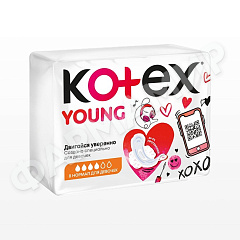 ПРОКЛАДКИ KOTEX (КОТЕКС) YOYNG NORMAL 4К 10ШТ (СЕТОЧКА)