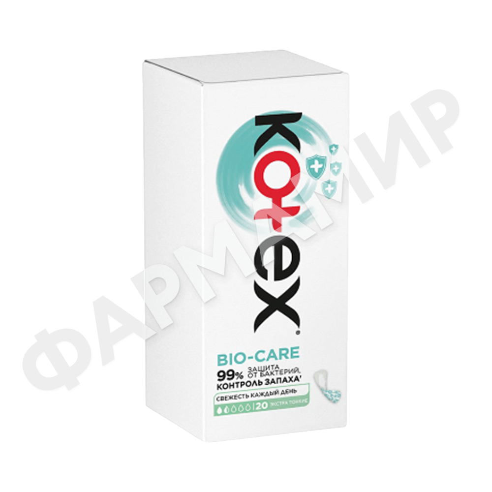 ПРОКЛАДКИ KOTEX (КОТЕКС) BIO-CARE ЭКСТРА ТОНКИЕ 20ШТ