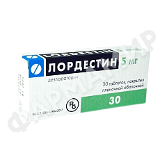 ЛОРДЕСТИН 5МГ №30 ТАБЛ