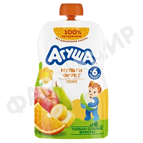 ПЮРЕ ФРУКТОВОЕ АГУША С 6 МЕС МУЛЬТИФРУКТ 90ГР