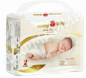 ПОДГУЗНИКИ MOMMY BABY (МОММИ БЕЙБИ) ПРЕМИУМ МИНИ 2 (S) №25