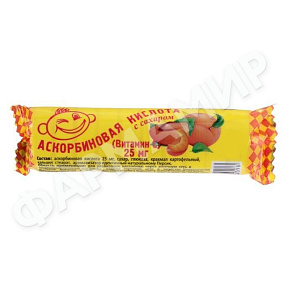 АСКОРБИНОВАЯ К-ТА 0,25 №10 ТАБЛ ЗАКРУТКА ПЕРСИК БИОВИТ