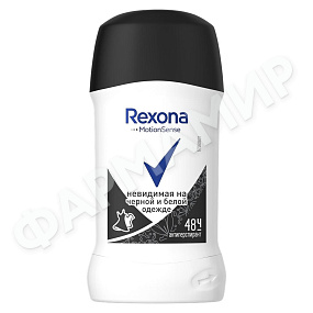 ДЕЗОДОРАНТ СТИК REXONA (РЕКСОНА) НЕВИДИМЫЙ ЧЕРН/БЕЛ Д/ЖЕНЩИН 40МЛ