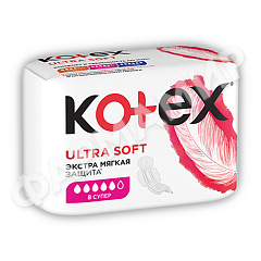 ПРОКЛАДКИ KOTEX (КОТЕКС) ULTRA SUPER 5К 8ШТ (МЯГКАЯ ПОВЕРХНОСТЬ)